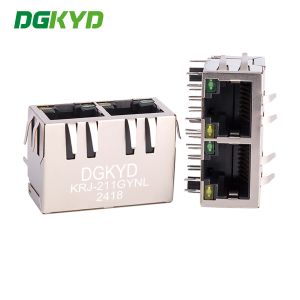 KRJ-211GYNL RJ45 Network Connector Communication Socket RJ45 Interface Ethernet Connector
