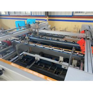Double Piece Carton Paper Box Pasting Folding Gluing Machine Mechanical