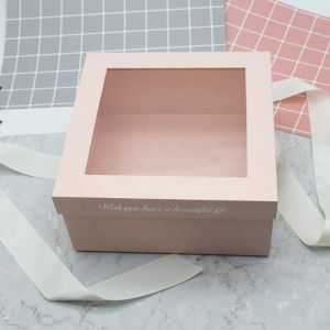 Custom Paper Toy Window Box Packaging / Pvc Toy Packaging Clear Window Soap
