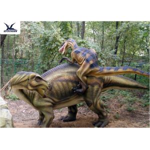 Amusement Park Decoration Realistic Dinosaur Models Artificial Mother And Baby