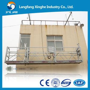 Cheap ~9.5m/nim zlp630 aluminum Malaysia gondola , suspended hanging scaffolding , electric swing stage gondola for sale