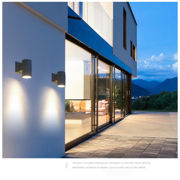 Modern design Black grey color surface mounted 18W aluminum outdoor decorative led wall light