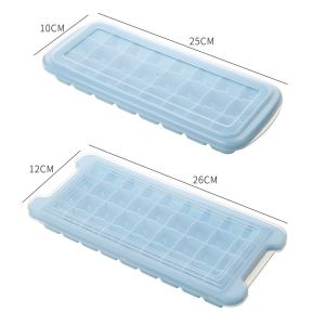 Silicone Ice Cube Molds With Removable Lids Reusable And BPA Free For Whiskey,