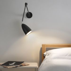 Black Golden Swing Long Arm LED Wall Lamp Fixtures Home Lighting long arm wall