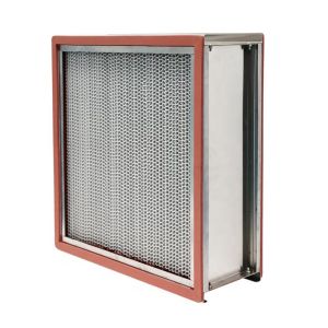 250m3/H 400degree H14 High Temperature Hepa Filter With Baffle Plate