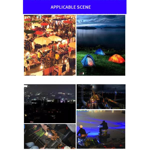 Outdoor Waterproof Solar LED Bulb 20W 50W Remote Control E27 Rechargeable