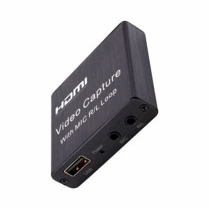 PS4 USB 2.0 Video Capture Card LPCM HDMI Video Grabber With Mic Loop R L