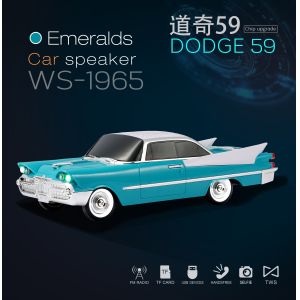 Portable Car Shape Led Light Speaker With Blue Tooth Tf Usb Fm Aux Handsfree Tws