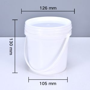 1 Liter Plastic Bucket for Honey Painting Packaging Container Durable and