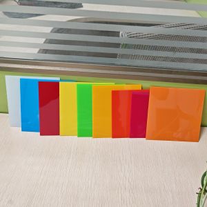 Opaque Orange Optional UV Coating 10mm Solid Polycarbonate Sheet For Anti