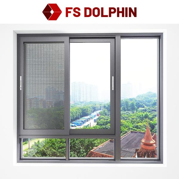 Folding Screen Aluminium Frame Sliding Window Powder Coated Double Glazed