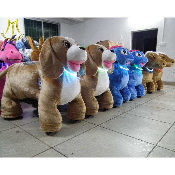 walking animal rides (6) Hansel naughty castle playground ride on plush animal electric scooter
