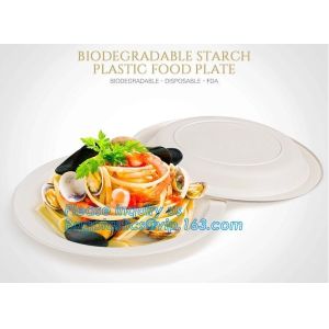 custom printed party plates disposable sugarcane bagasse plate Biodegradable