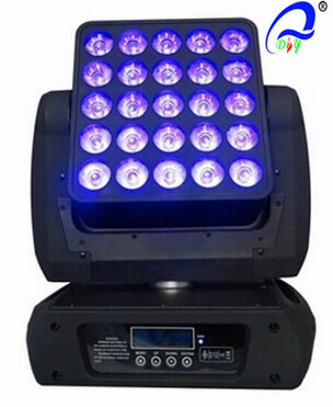 Quality High Power Beam Moving Head LED Matrix Light / Dmx Led Light Matrix 25pcs * 12W wholesale