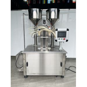 Two-color body lotion screw heating filling machine with large capacity