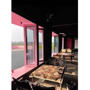 Modern Aluminum Tempered Glass Accordion Vertical Folding Local Window Bifold