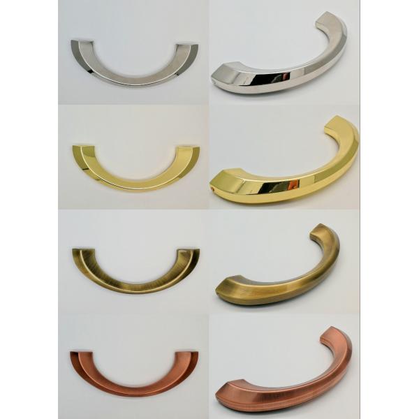 Classic Style Nickel Plated Metal Coffin Handle Italian Design Load-Bearing ZH004NP