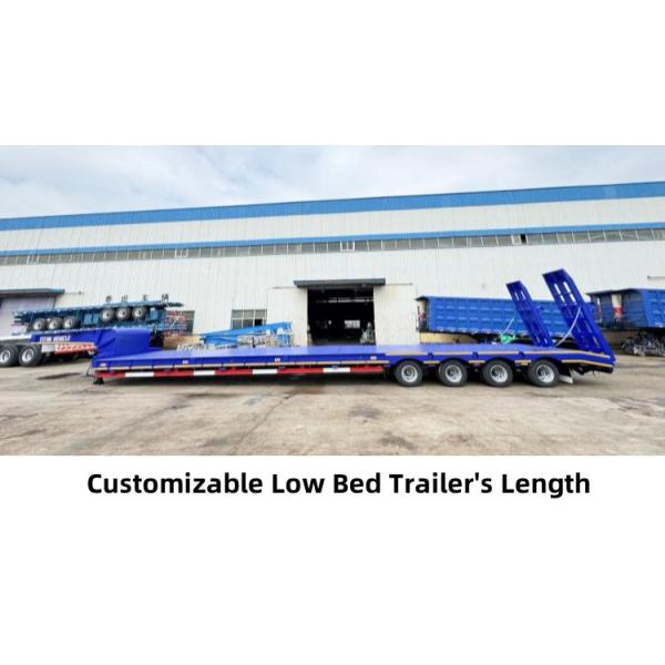 TITAN 4 Axle 40 Ft Semi Low Bed Trailer for Sale