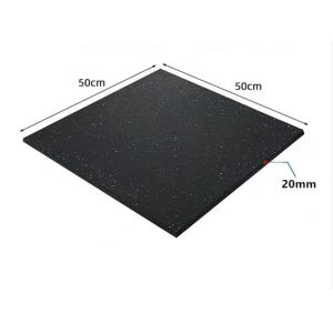 Pure Color or Black Ground EPDM DOT Gym Rubber Floor Tile in Thicknesses From