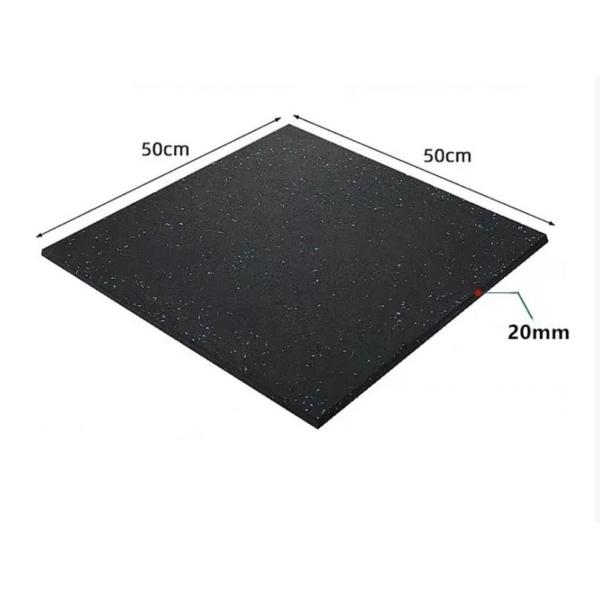 Pure Color or Black Ground EPDM DOT Gym Rubber Floor Tile in Thicknesses From