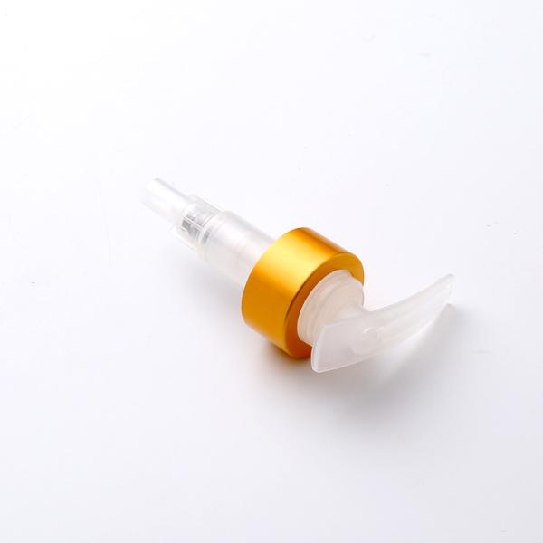 Quality ISO9001 Cosmetic Lotion Pump 24 410 Aluminium Left Right Dispenser Long Nozzle wholesale