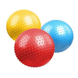 China Massage Yoga Balance Ball 55cm Particles Slimming Explosion Proof Gym Exercise Fitness Training on sale