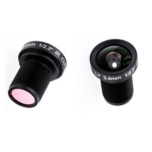 1/2.3" 3.4mm F2.8 16MP M12x0.5 mount non-distortion lens, megapixel low