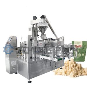 Automatic Bag Feeding Powder Packing Machine Multi Station Solid Beverage