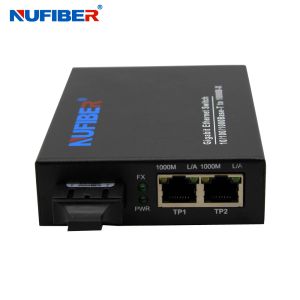 10/100/1000M 2-port Rj45+1 fiber port dual fiber SM 1310nm 20km SC Fiber Optic