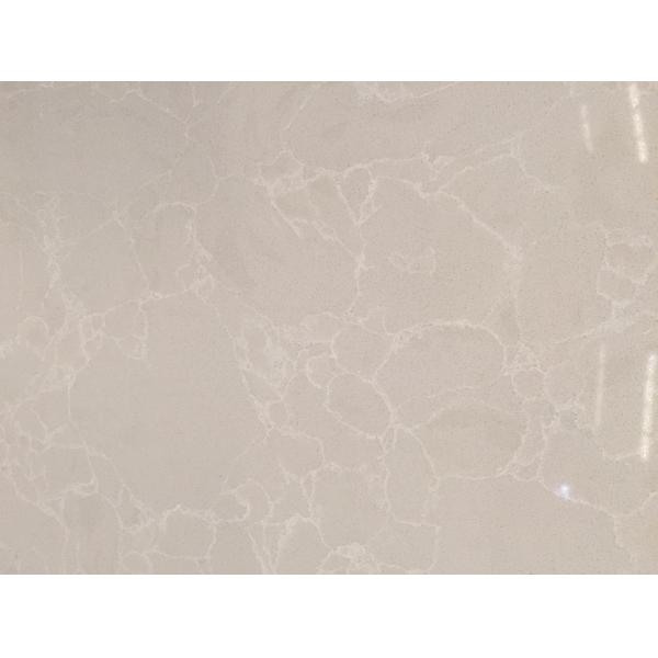 Quality Bathroom / Kitchen Countertop Slabs , Polished Finish White Quartzite Slabs wholesale