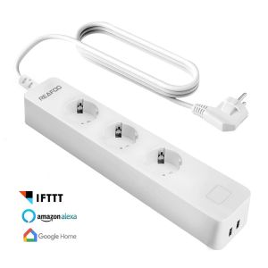 Wireless Smart Power Strip Surge Protector Timing Switch Support Alexa Google