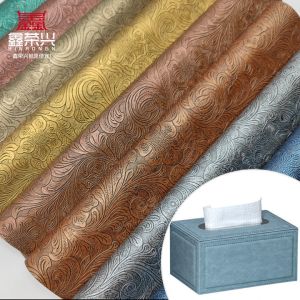 Pvc Flower Pattern Artificial Synthetic Leather Wallet Box Shoes Ntoebook Faux Leather Fabric