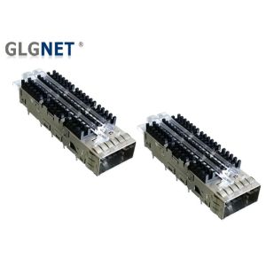 40G Ethernet Sfp Port Connector QSFP14 Single Port Press Fit Mount With Heat Sink