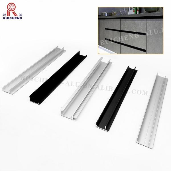 Quality Gola Aluminum Handle For Kitchen Cabinet 8.5mm Height Eco Friendly wholesale