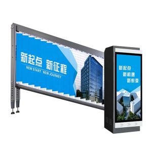 Advertising Car Parking Boom Barrier Gate With Vehicle Identification System