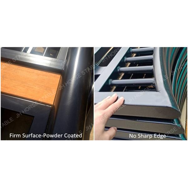 High Quality European Style Stables Galvanized Bamboo Filling Permanent Stables