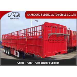 China 60 Tons Payload Dropside Q345B Cargo Semi Traile on sale