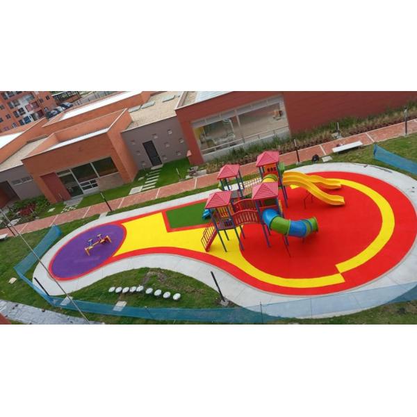 Quality UV Stabilized Colored EPDM Rubber Playground Flooring For Park wholesale