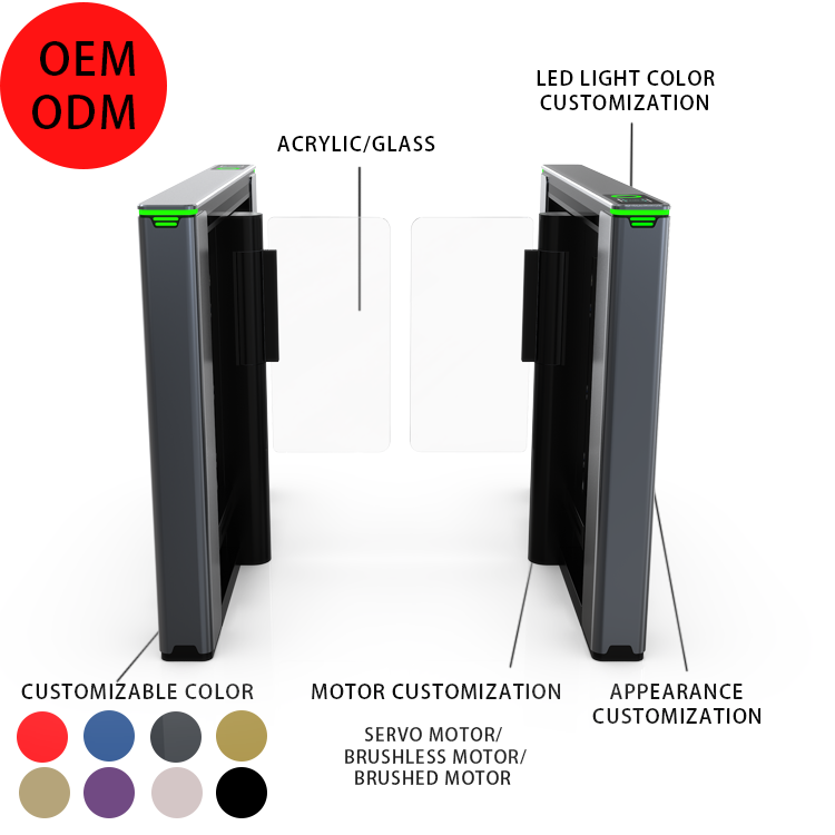 Smart Speed Turnstile Gate Biometric Access Control Mall Airport Fast Entry Anti