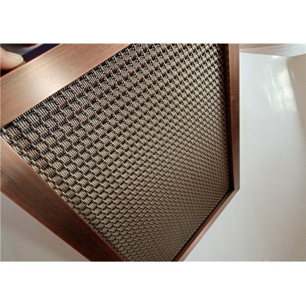 Quality Pre - Crimped Woven Architectural Wire Mesh Panels With Versatile Spine Frame wholesale
