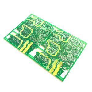 Rigid Fast Turn Black Soldermask PCB 1.55mm Hard Gold Finger 30u" 6 Layer