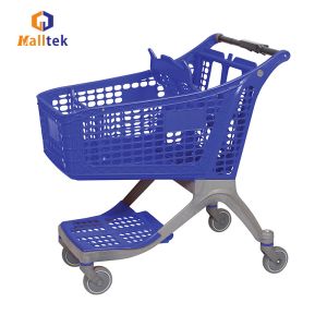 220L Plastic Shopping Trolley With Customisable Colours And Heavy Loading