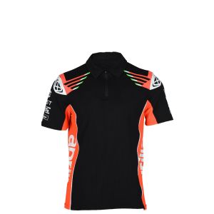 China Weaving method Knitted Zip Up Stretch Shirt with Your Own Logo Casual Design Polo T-Shirt on sale