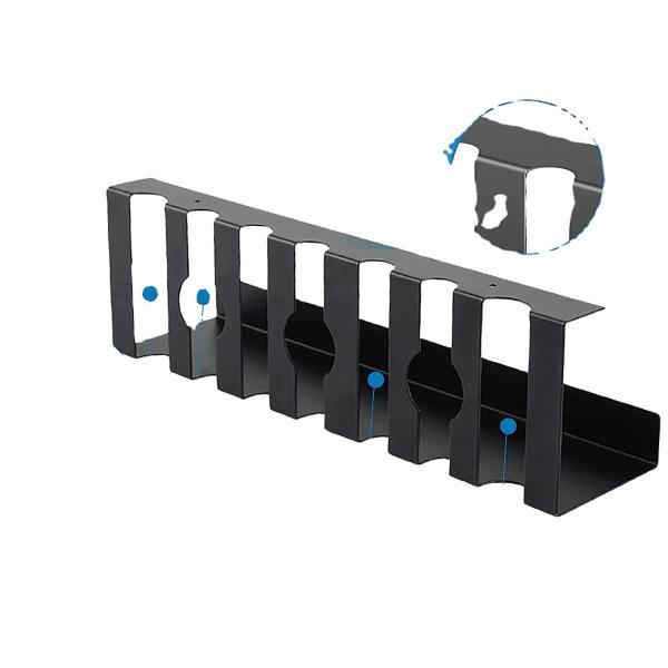 Quality Maximize Space with Perforated Computer Desk Cable Management Rack Tray 43x10x10cm wholesale