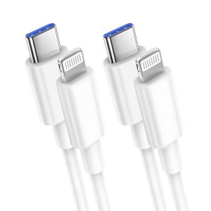 18W 2.1A IPhone Fast Charger Cable , USB C To Lightning Cable 6ft