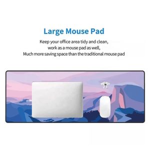 Natural Rubber fabric Custom Desk Mats 400*900mm XXL Personalizado Mousepad