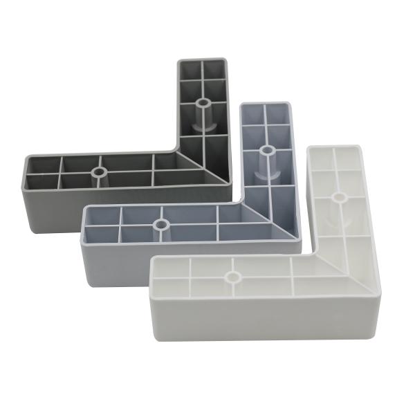 Quality L Shaped PP 60mm Plastic Furniture Legs Replacement wholesale