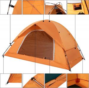 China Camping Tent for 2 Person, 4 Person, 6 Person - Waterproof Two Person Tents for Camping, Easy Up Tent for Family on sale