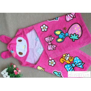 Lightweight Convenient Hooded Poncho Towels Breathable Lovely 60*120cm