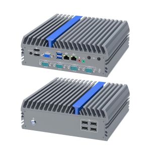 Intel I5-12500T PC Industrial Fanless Industrial PC Box With 2 RS232 Com